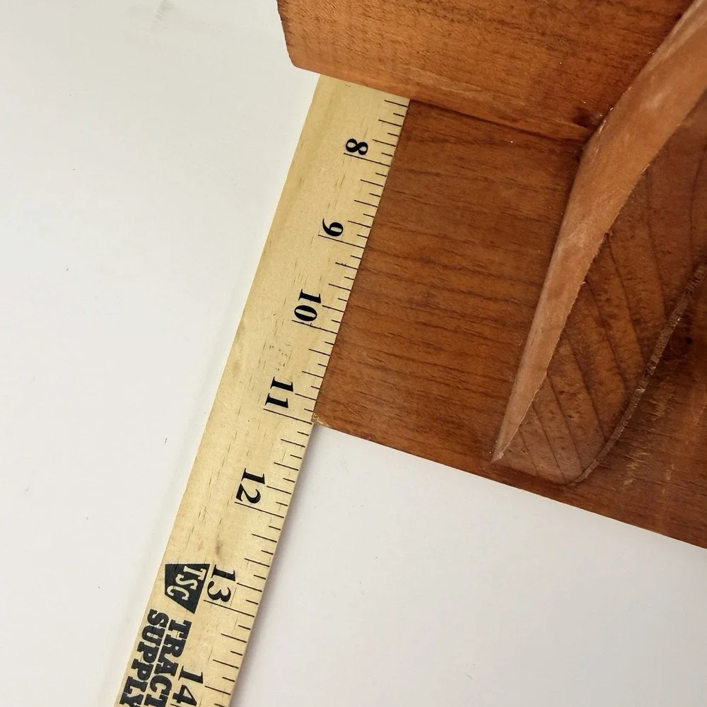 Vintage Wood Birdhouse Heart Wall Shelf Key Rack Peg Hooks Farmhouse Decor